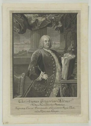 Bildnis des Christianus Gregorius Altner