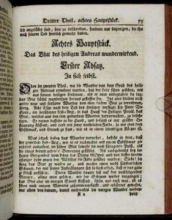 Achtes Hauptstück.