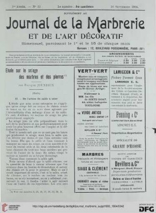 No. 22 (16 Septembre 1904)