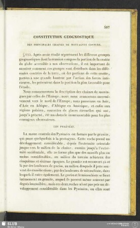 Constitution Geognostique