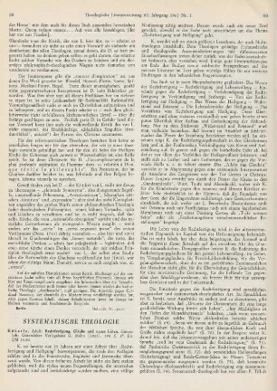 59-62 [Rezension] Köberle, Adolf, Rechtfertigung, Glaube und neues Leben