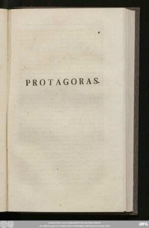 Protagoras.