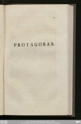 Protagoras.