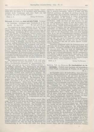 494-496 [Rezension] Schulze, Hermann, Die Ursprünglichkeit des Galaterbriefes