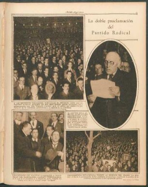 La doble proclamación del Partido Radical [Fotografías]