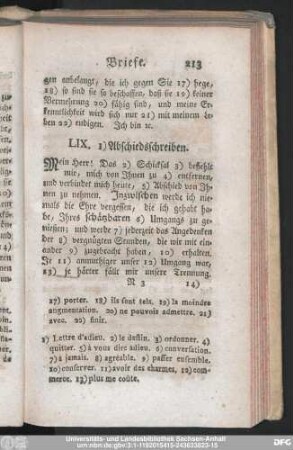 LIX. Abschiedsschreiben.