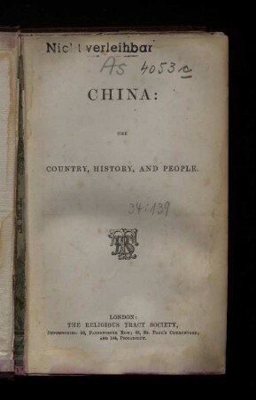 China : the country, history, and people/ Walter H. Tregellas