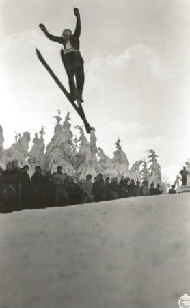 Altenberg. Skispringen an der Sachsenschanze am Geisingberg