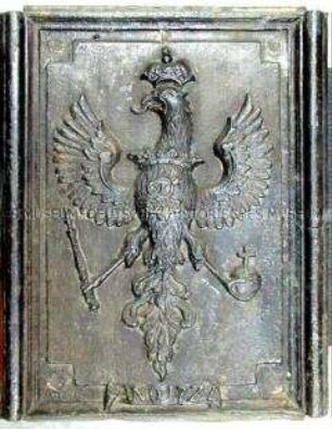 Kaminplatte mit dem preußischen Adler