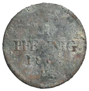 Fundmünze, Pfennig, 1808
