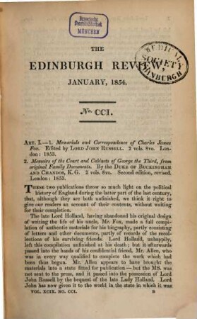 The Edinburgh review, or critical journal, 99. 1853