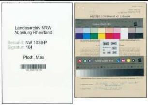 Entnazifizierung Max Ploch , geb. 24.09.1899 (Lagerverwalter)