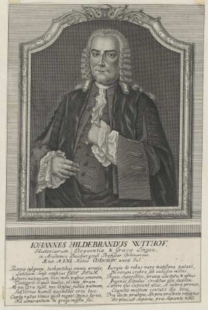 Bildnis des Iohannes Hildebrandus Withof