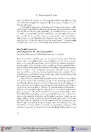 Mosaiksteinchen der Literaturgeschichte