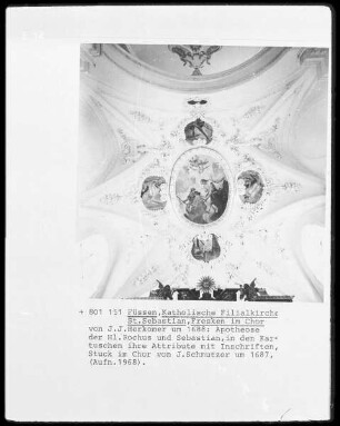 Apotheose der heiligen Rochus und Sebastian
