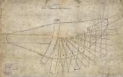 Zeichnung Detail des Flugappaarates von Otto Lilienthal