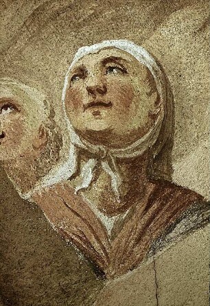 Östliches Bild: Predigt des heiligen Ulrich in Rümelingen (Schweiz)