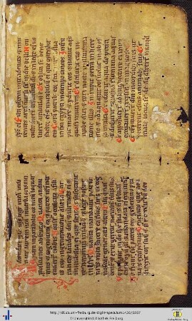 Fragment einer lateinischen Pergamenthandschrift des 15. Jhs.