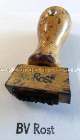 Stempel "BV Rost"