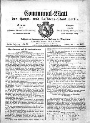 No. 30: No. 30, 13.Juli 1862