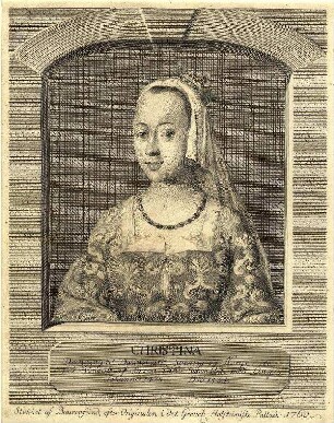 Bildnis von Christine (1461-1521), Königin von Dänemark
