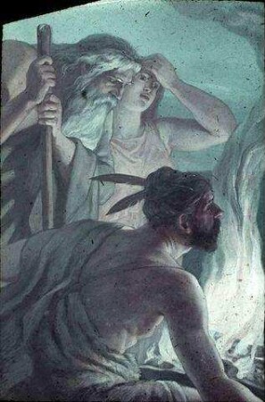 Prometheus bringt den Menschen das Feuer