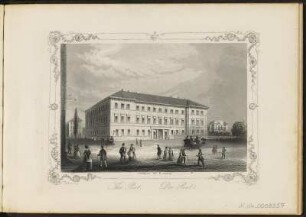 [Bl. 15] : The Post = Die Post, Stahlstich, um 1845 : Payne, Albert Henry : Dresden / A. H. Payne. - [Leipzig] , [ca. 1845]. - [21] Bl. : nur Ill., Kt. - Enth. 20 Stahlstiche und 1 Karte von Dresden