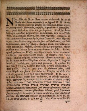 Ellipses Ex Historia Israelis Et Israelitarvm Ante Legem Solenniter Promvlgatam