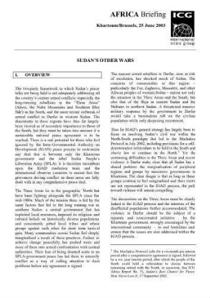 Sudan's other wars