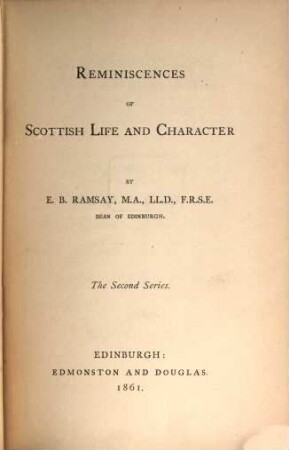 Reminiscences of Scottish life and character, 2
