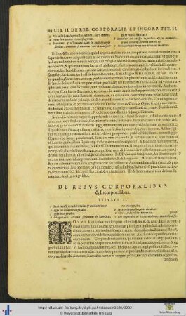 Titulus II. De Rebus Corporalibus & Incorporalibus.