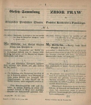 6. Januar-28. Dezember = No. 1-69