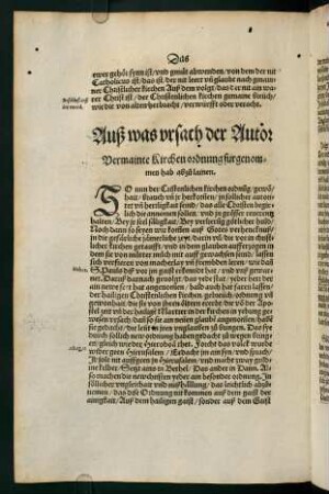 6v-15v, Auß was ursach der Autor ... - Ordnung
