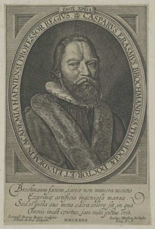Bildnis des Casparvs Erasmvs Brochmand