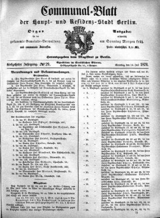 1876,29: No. 29, 16. Juli 1876
