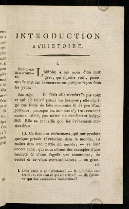 15-32, Introduction a L'Histoire.