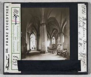 Paderborn: Dom, Inneres nach Nordwesten, Zustand um 1920 (Stoedtner-Nr. 98283)