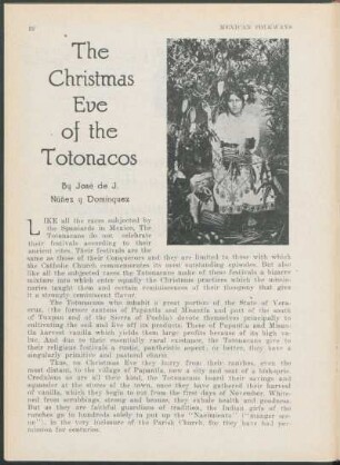 The Christmas Eve of the Totonacos