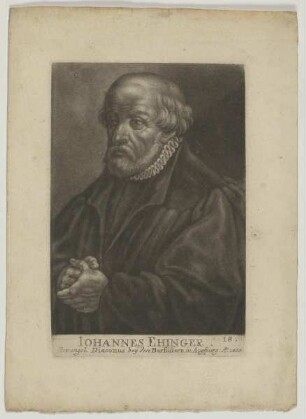 Bildnis des Iohannes Ehinger