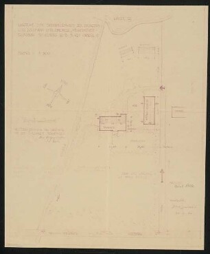 Zweifamilienhaus Lucie Dorfmann und Emil Wolle, Kolberg: Lageplan M 1:500