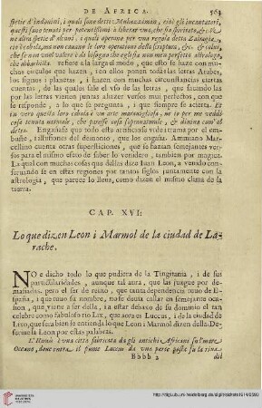 Cap. XVI