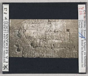 Theben, Ramesseum: Ramses II. belagert die hethitische Festung Dapuru (Seestern-Nr. 48086)