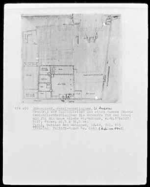 Grundriss des alten Hauses Ossenbroich in Düsseldorf, Folio 113