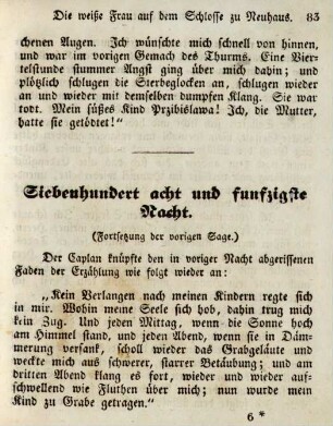 Siebenhundert acht und funfzigste Nacht