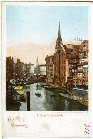 Hamburg. Deichstraßenfleet