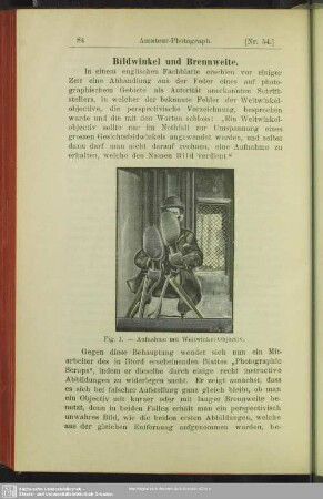 Bildwinkel und Brennweite