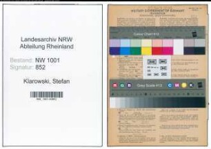 Entnazifizierung Stefan Klarowski, geb. 12.12.1895 (Kaufmann)