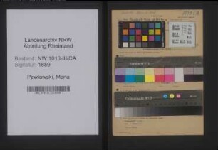 Entnazifizierung Maria Pawlowski , geb. 30.03.1892 (Schulwartin)