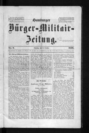 Die Bürger-Militair-Zeitung.
