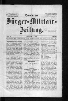 Die Bürger-Militair-Zeitung.
